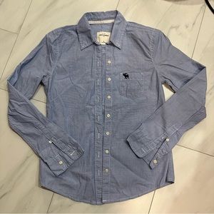 Abercrombie kids Blue Collared Button Down Shirt